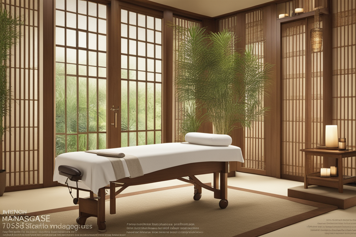 A serene massage room inviting relaxation