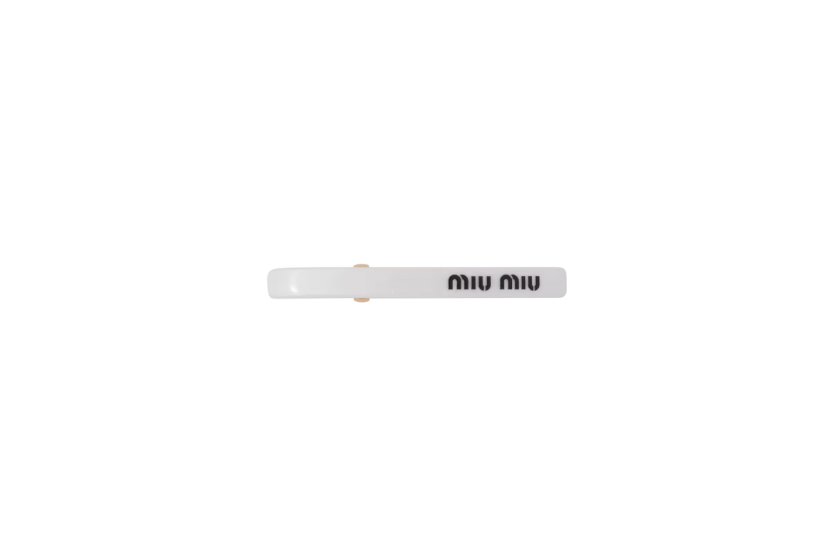 8.Miu Miu Plexiglas hair clip 