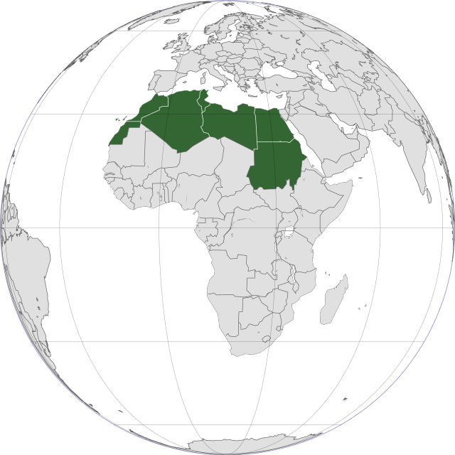 mapa africa setentrional