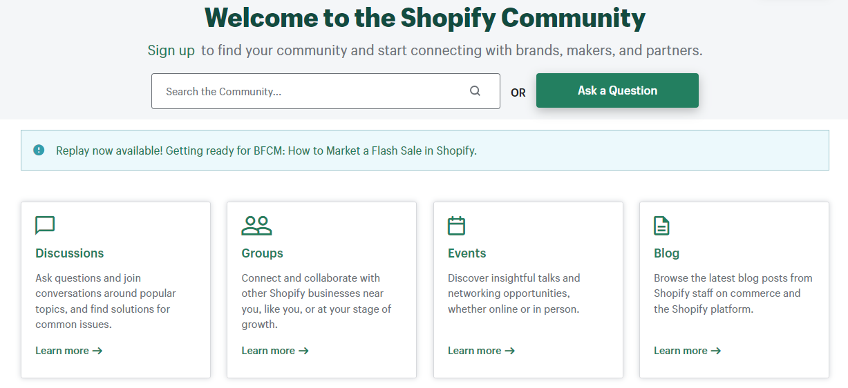 Shopify Community Forums