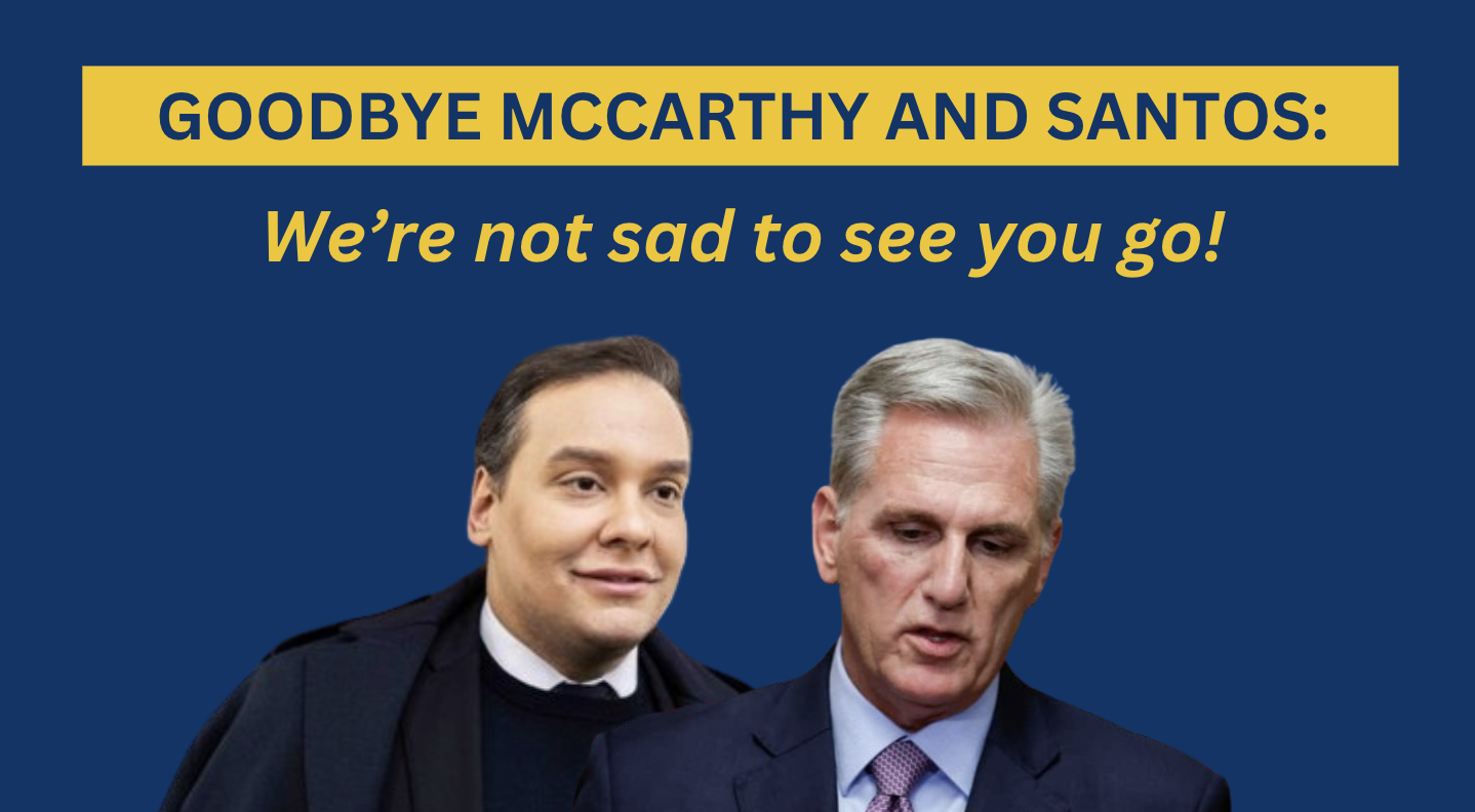 GOODBYE MCCARTHY AND SANTOS: We're not sad to see you go!