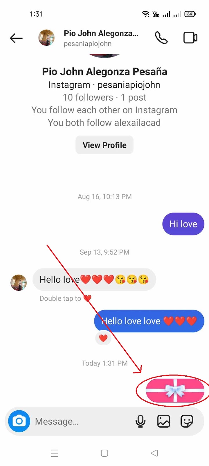 How to Send GIft Messages on Instagram - Send Gift Message