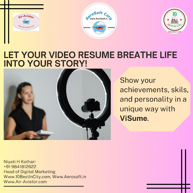 Video resume, visually appealing story, tell your story, viSume, aerosoft,