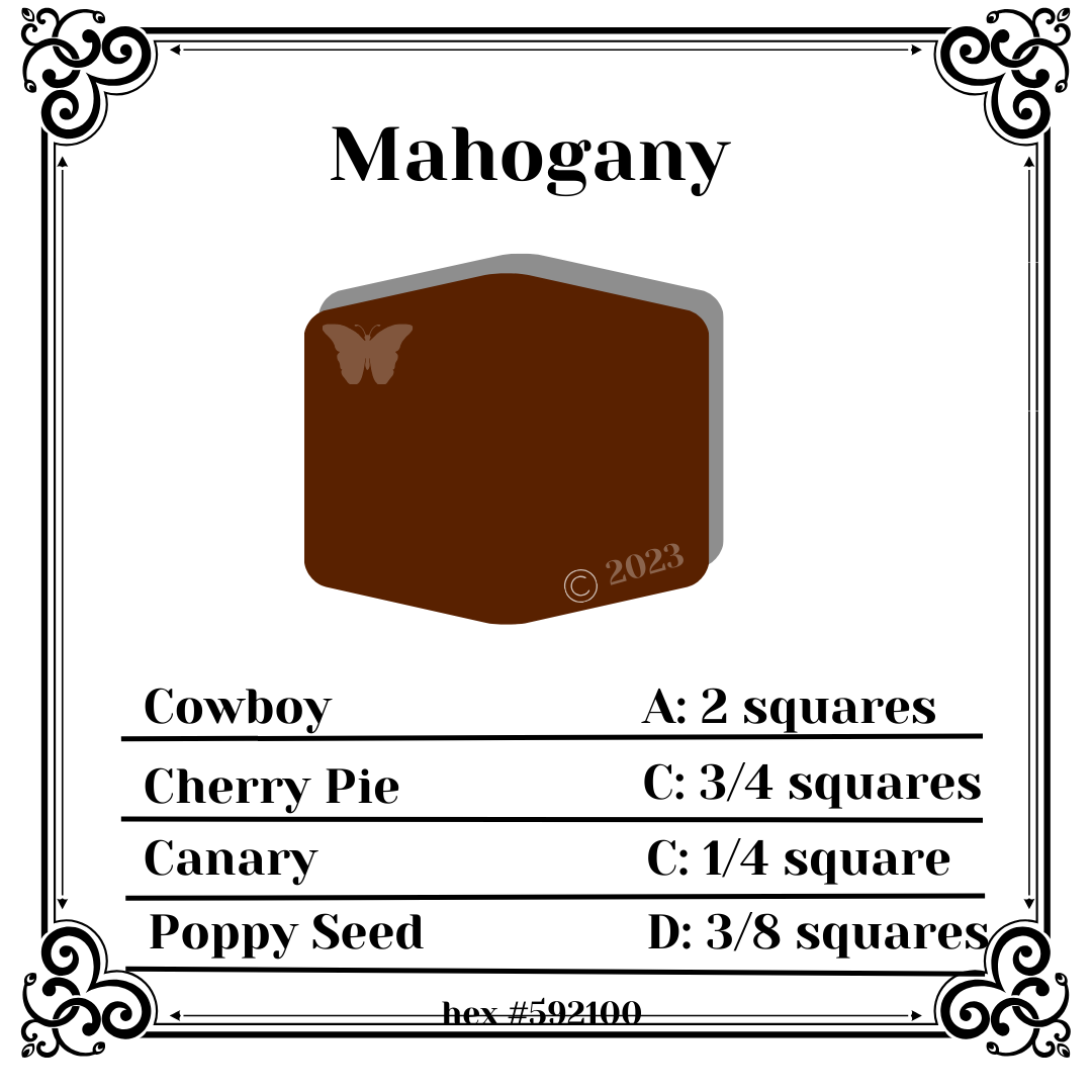 The recipe for making mahogany polymer clay