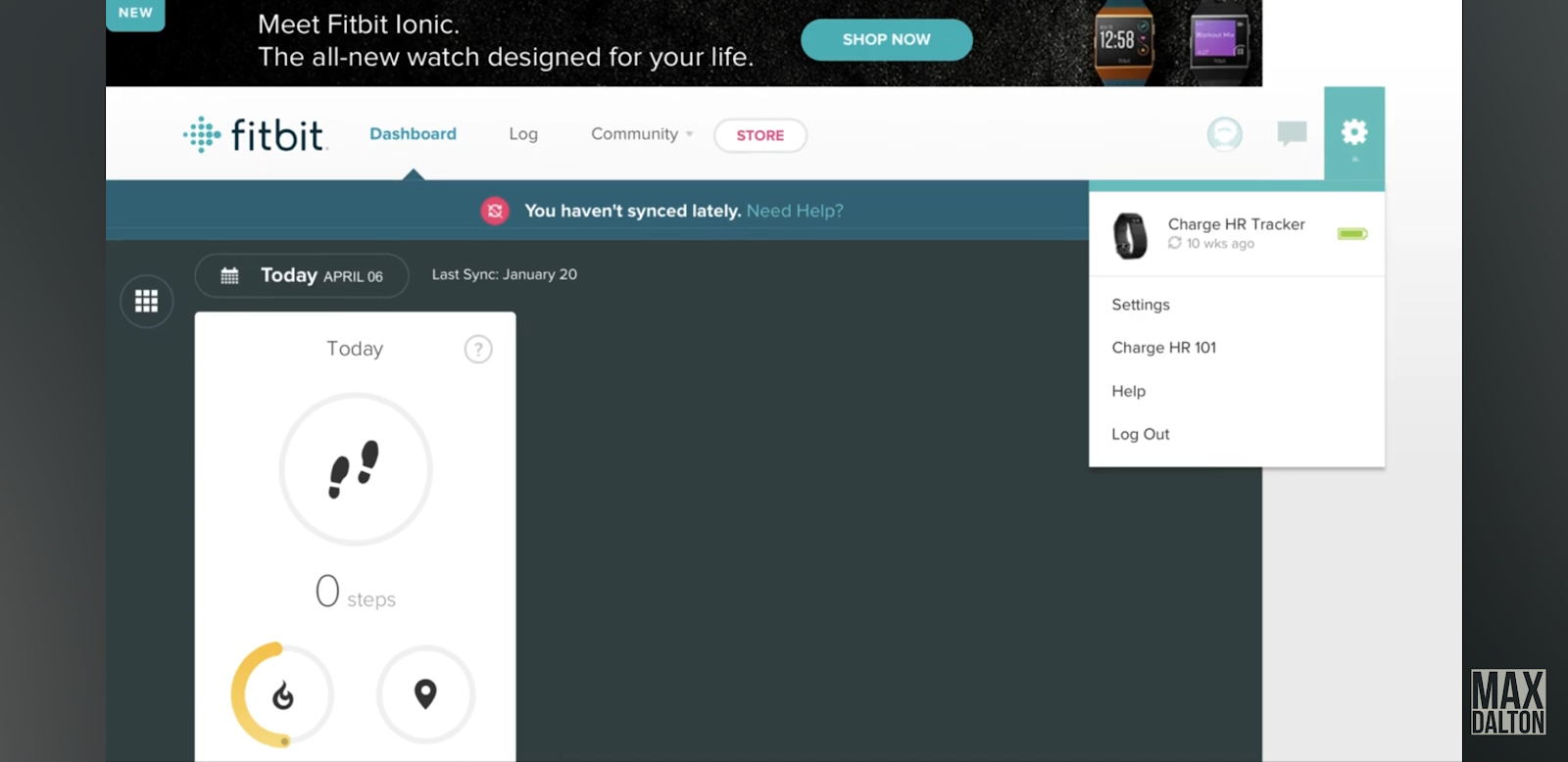 Remove Your Email Address from Fitbit Website profile