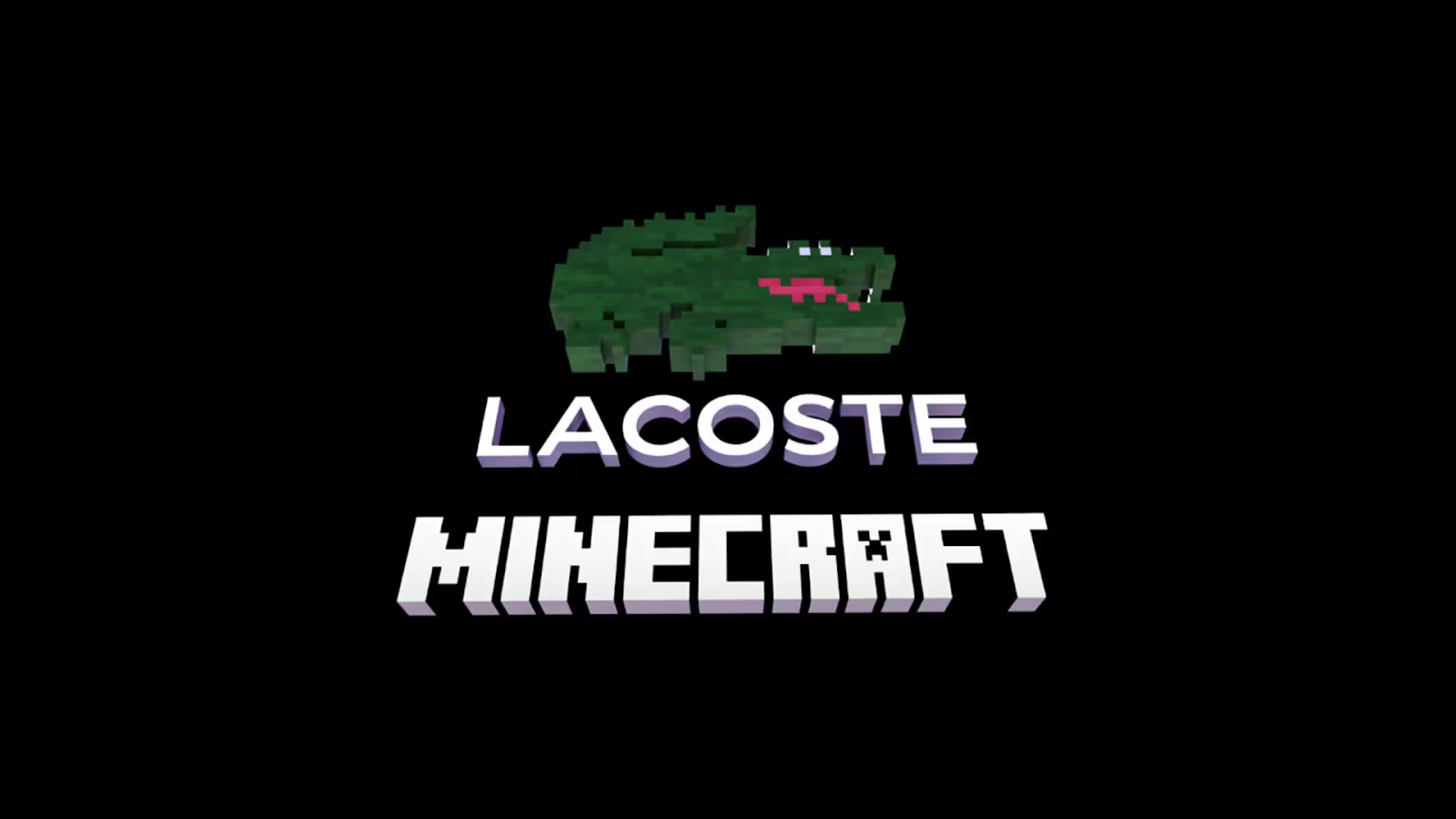 Lacoste x Minecraft collaboration