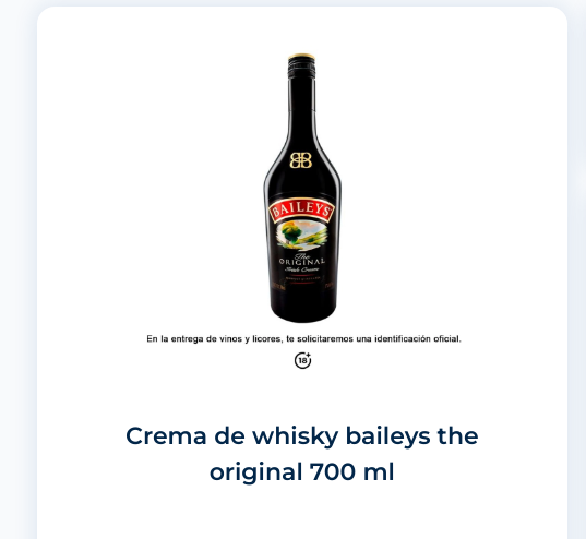 Datos de Shelftia, sobre la estrategia de precios y promociones de  Baileys en México, 2023-2024.