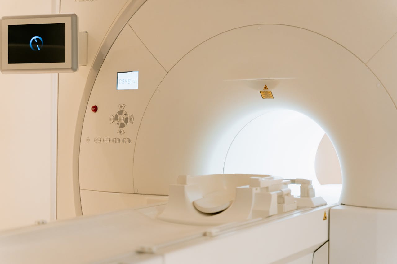 MRI machine, highlighting the need for specialized construction in medical clinics for specialized equipment