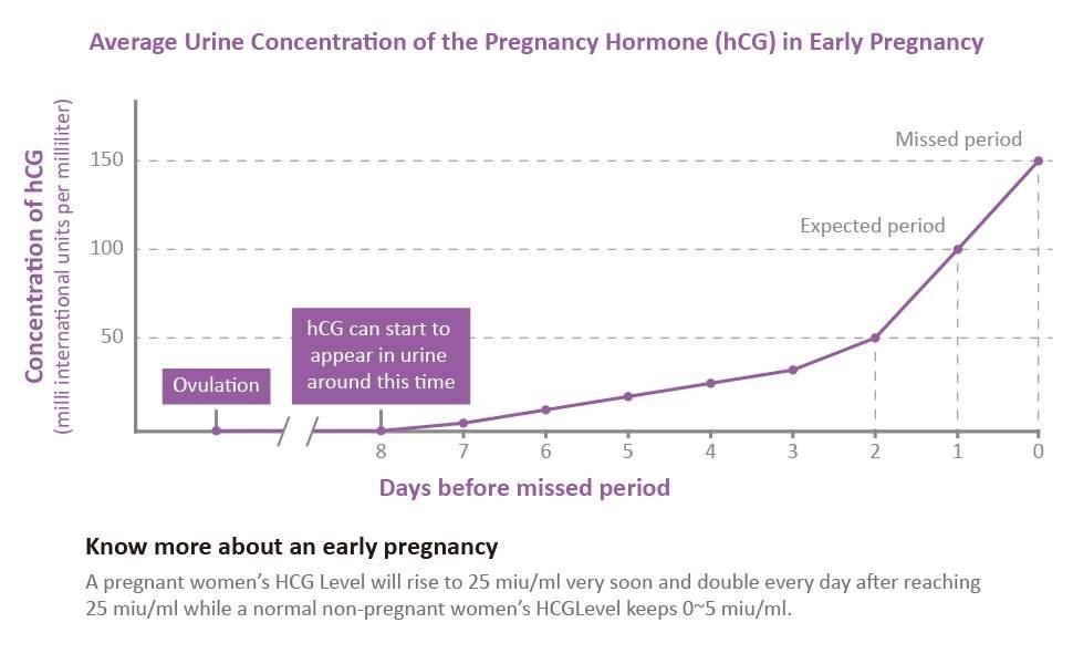 Pregnancy hormone trend during implantation
