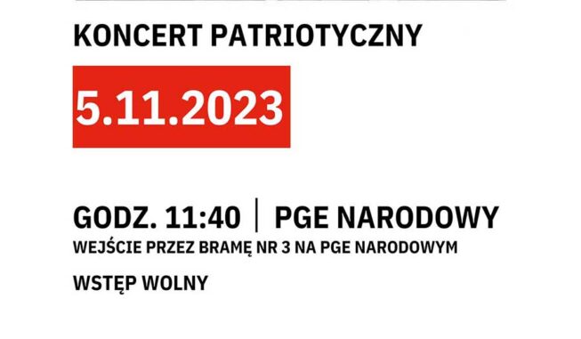 Патриотический концерт в PGE Narodowy