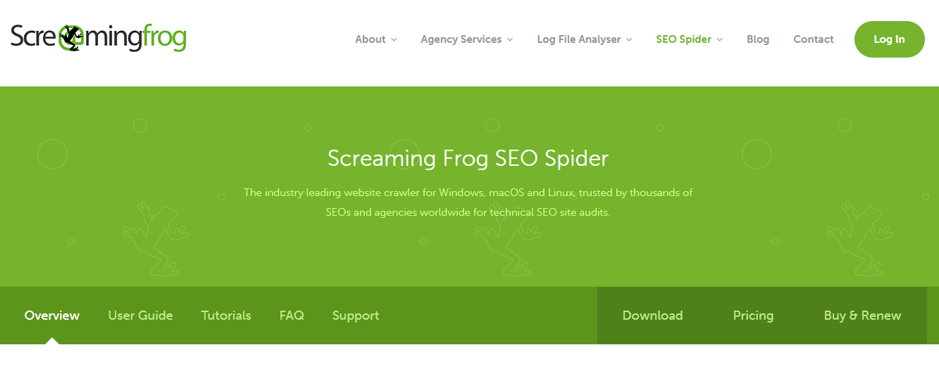 Screaming Frog SEO Spider: Best Tech SEO Software