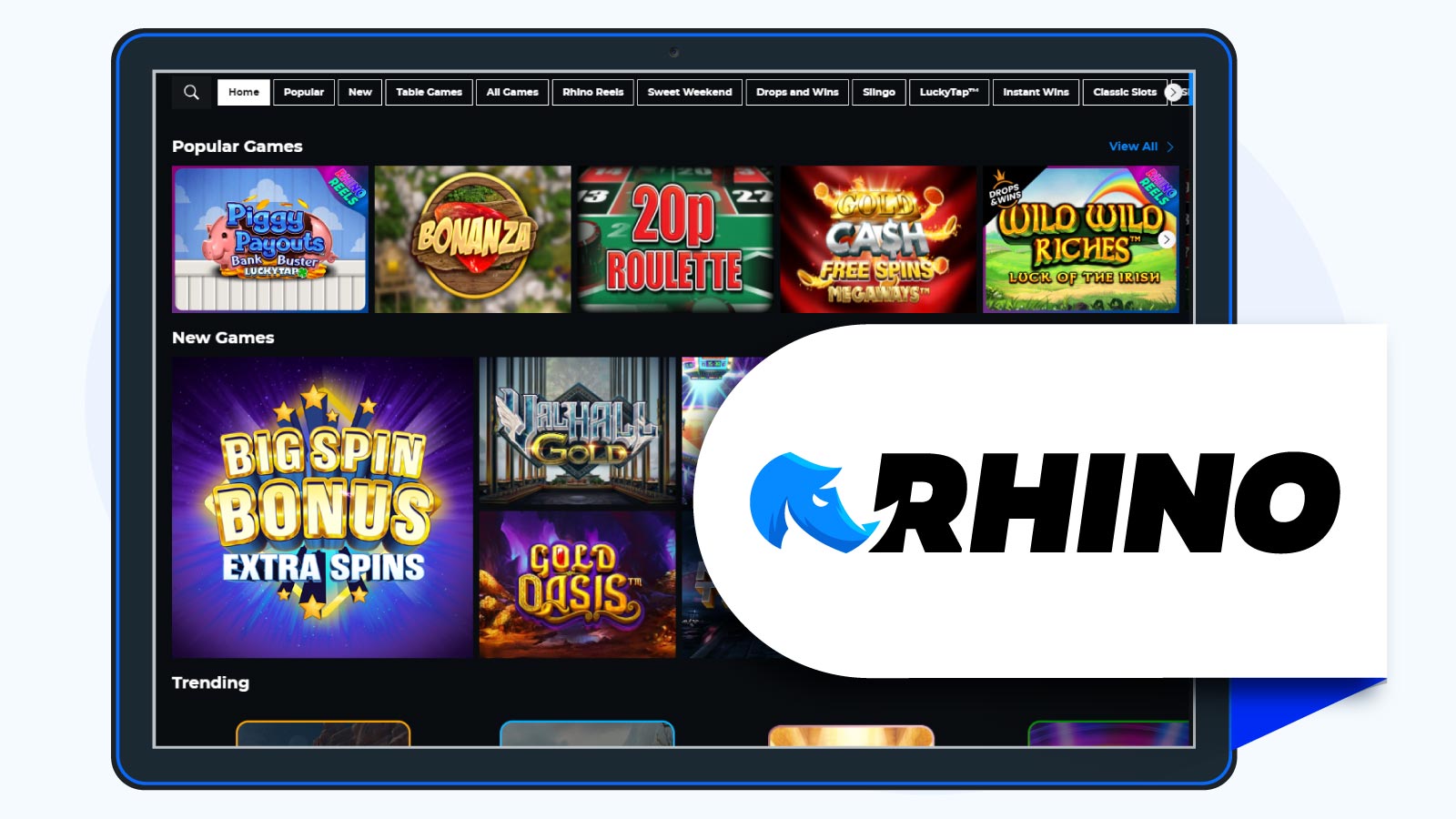 Rhino Casino – Second Best Low Wagering Casino Bonus With