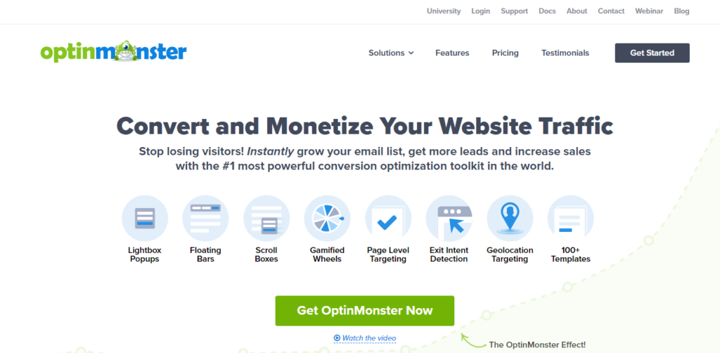 OptinMonster Landing Page Concept