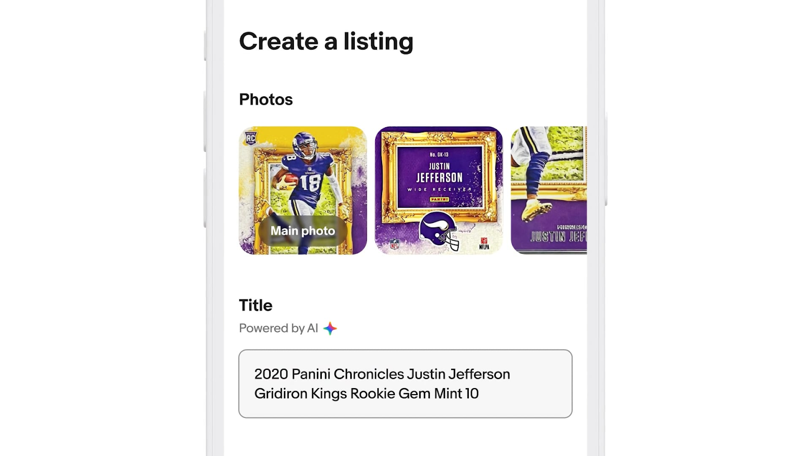 A screenshot of eBay’s “Magic listing tool 