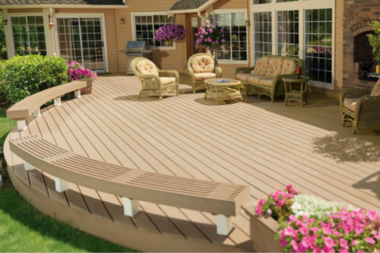 comparing built in seating options for your composite deck wrap around benches custom built michigan