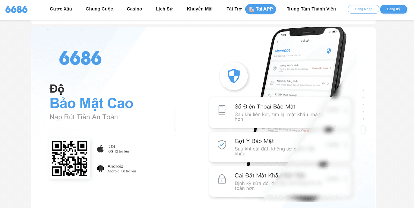 Tải app bằng quét mã QR