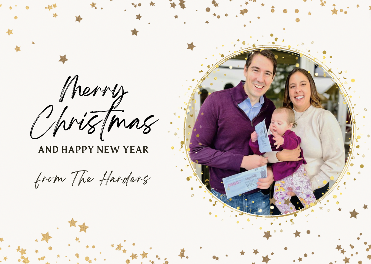 Merry Christmas and Happy New Year from The Harders!