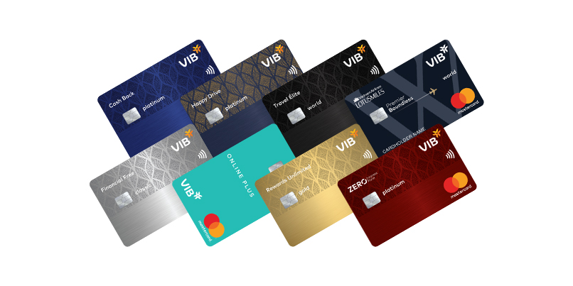 VIB có nhiều dòng thẻ phù hợp với đa dạng nhu cầu của khách hàng
