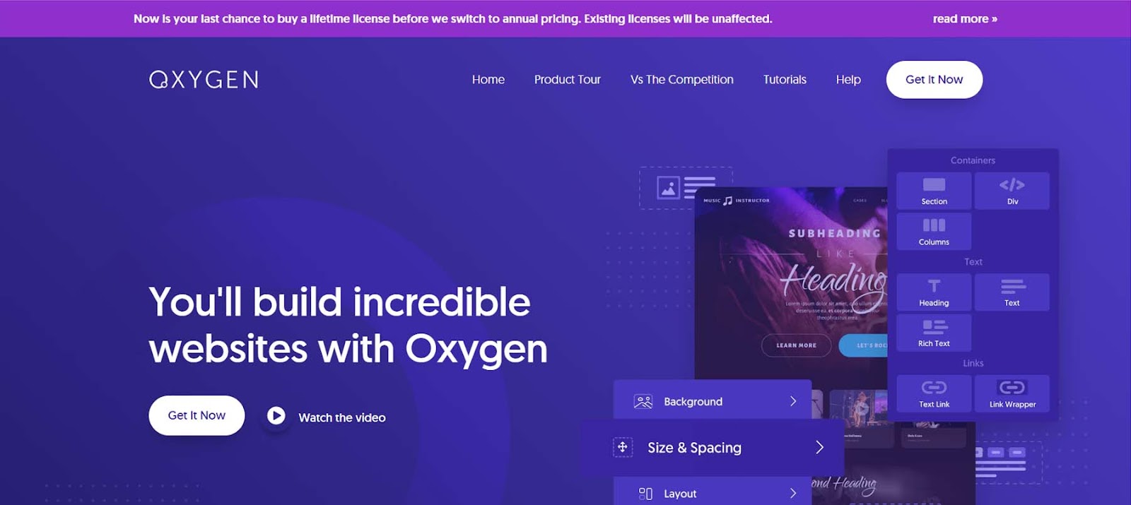 Oxygen Page Builder