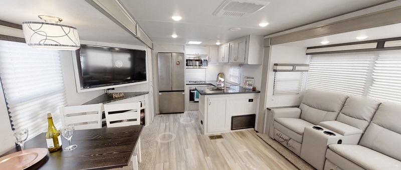 Travel Trailers With Large Rear Kitchens Prime Time LaCrosse 3411RK Interior