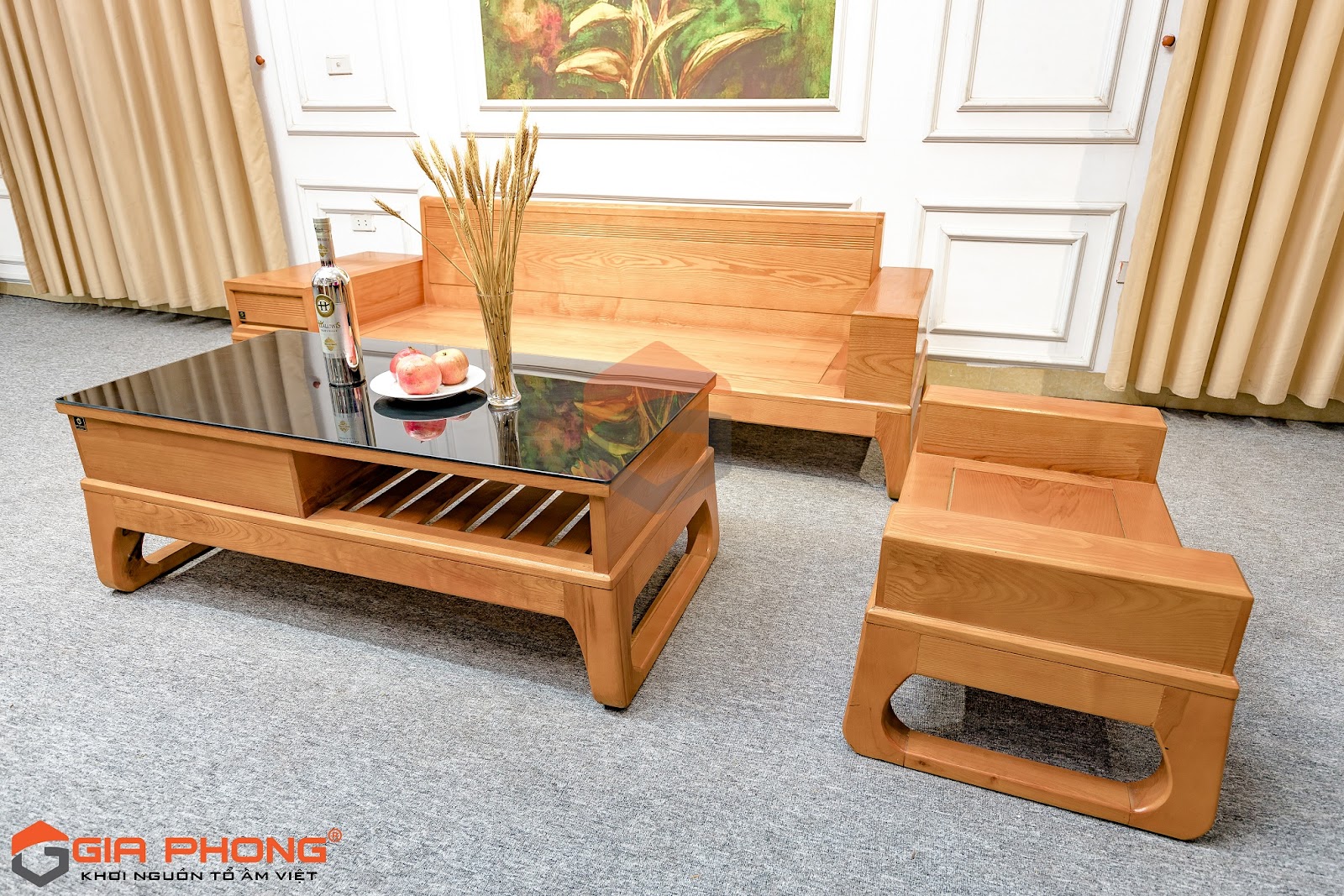 Cách chọn ghế sofa gỗ nhỏ gọn, hiện đại cho phòng khách