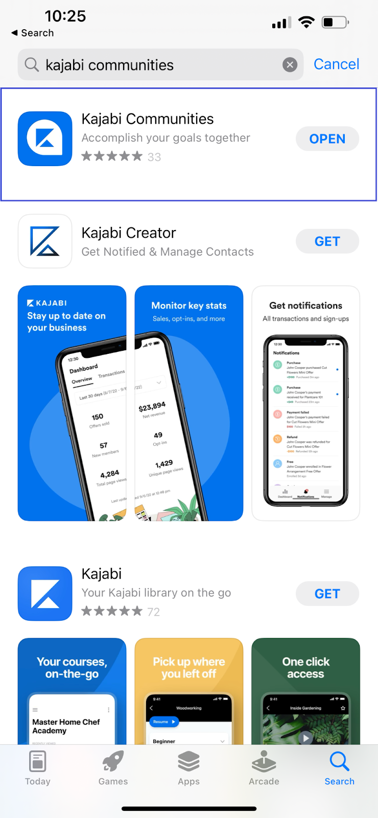 Native Mobile App for Kajabi