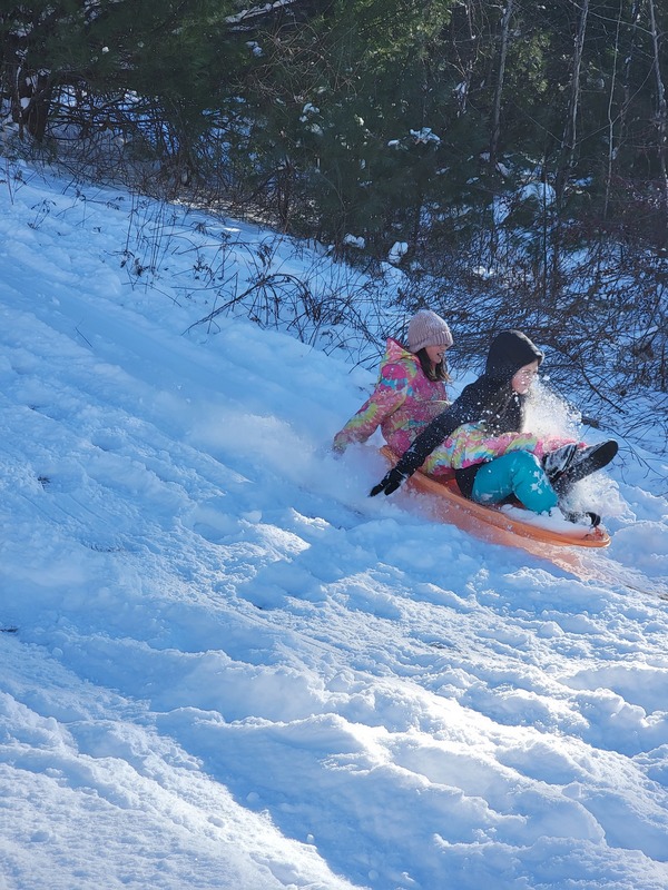 6th graders sledding