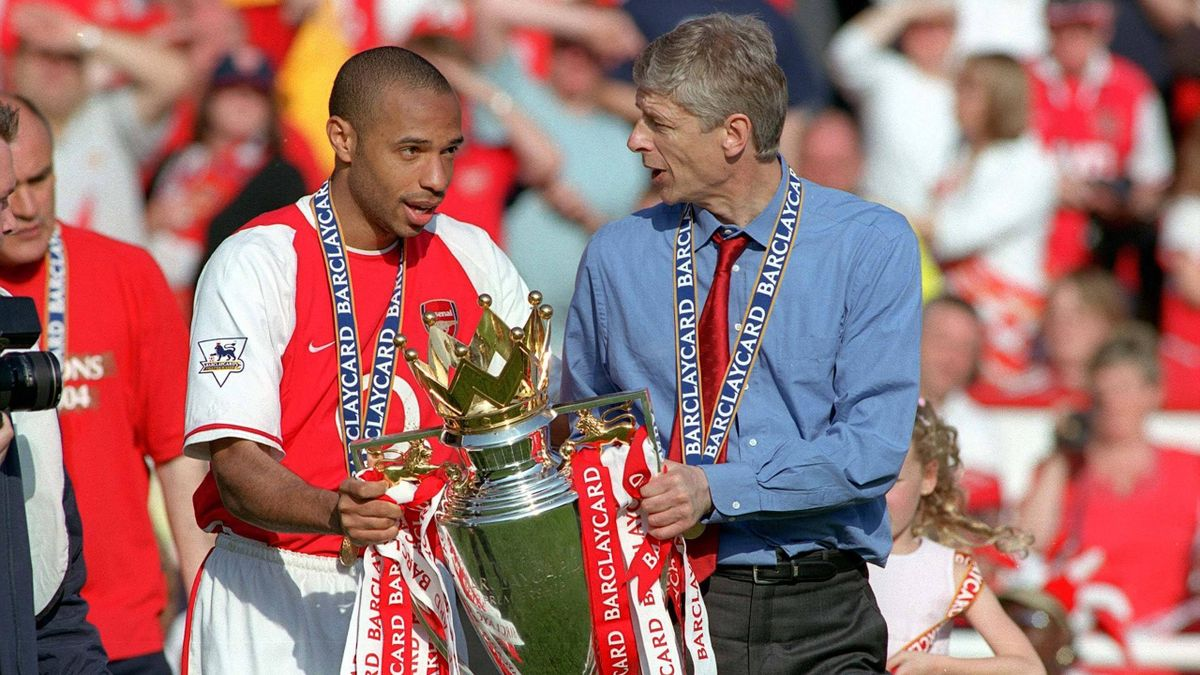 Arsène Wenger and Thierry Henry