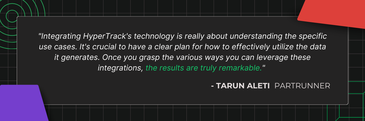 Scale your Workforce & Logistics Operations with AWS and HyperTrack:                            
Webinar Featuring PartRunner