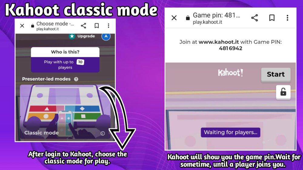 Kahoot classic Play mode