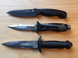 Titanium, Stainless, H1. Which makes the best dive knife? : r/knives