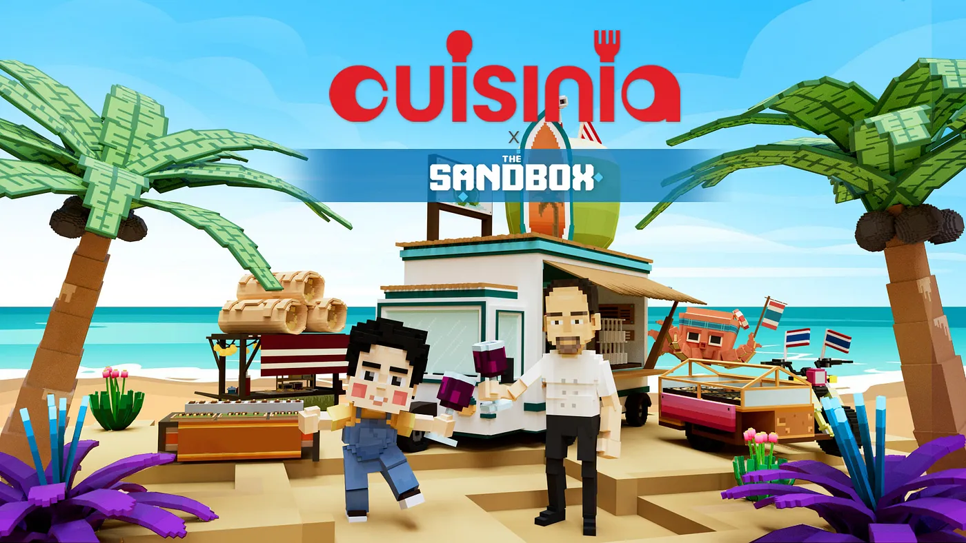 The Sandbox 与 Cuisinia 合作推出全新体验！