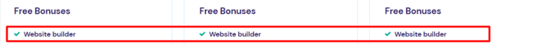 Website Builder is Given in All Hostinger Plans