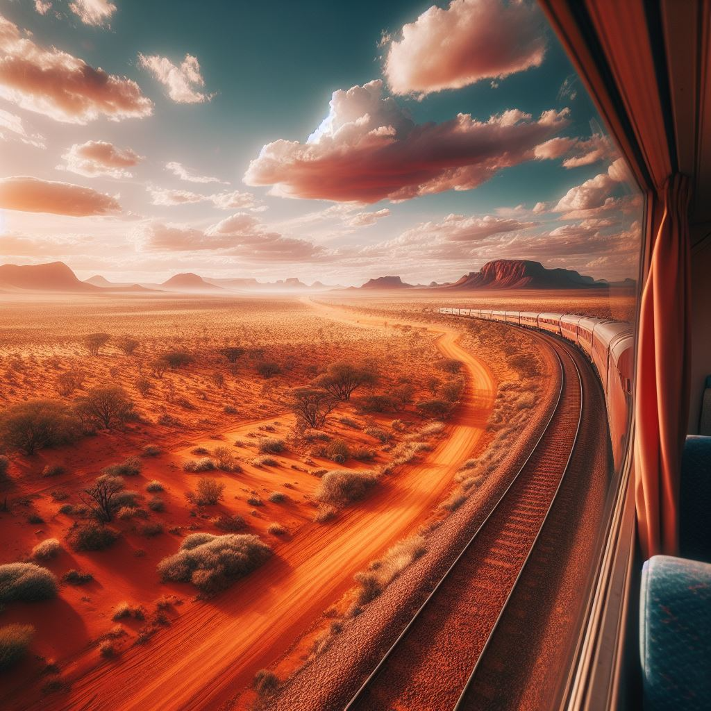 The Indian Pacific, the country's continent-spanning training.