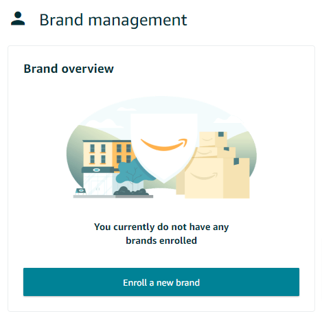 Enroll a brand to Amazon registry.