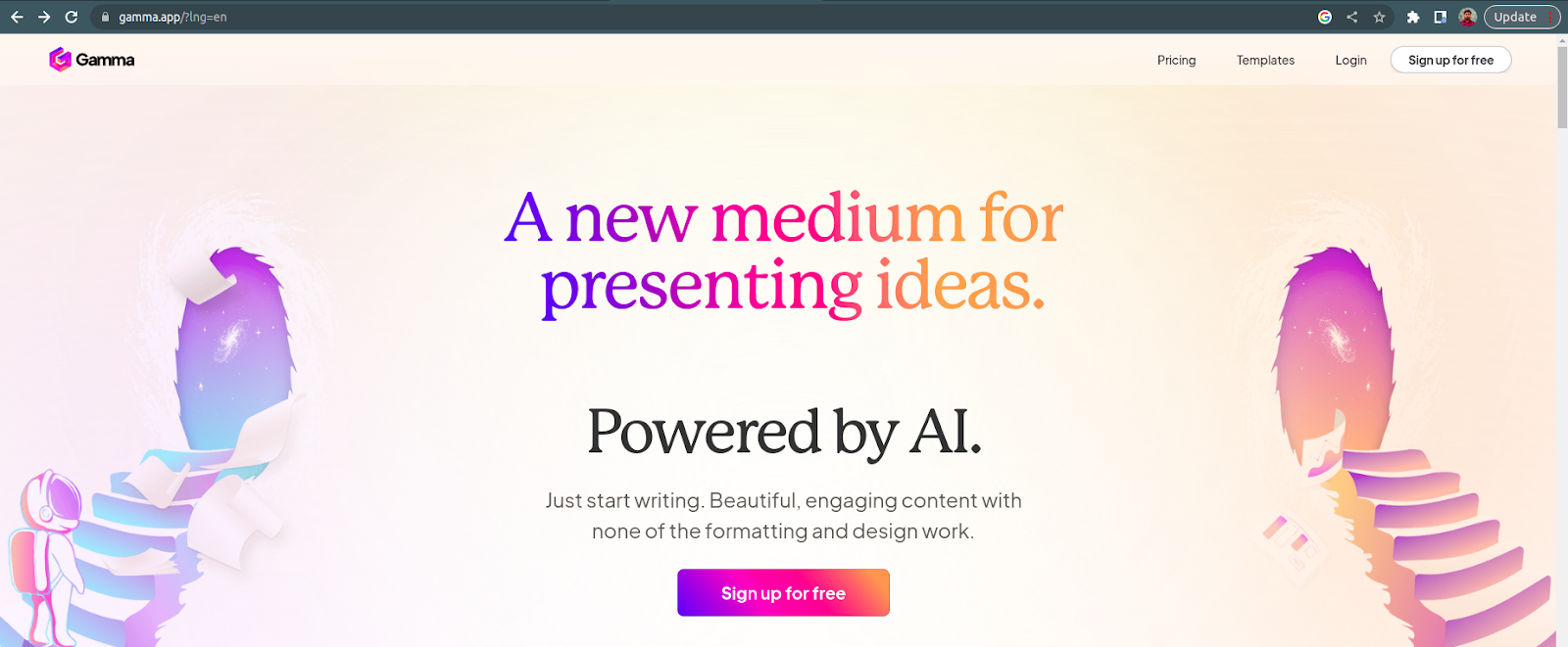 PowerPoint Presentations in Minutes with GAMMA
