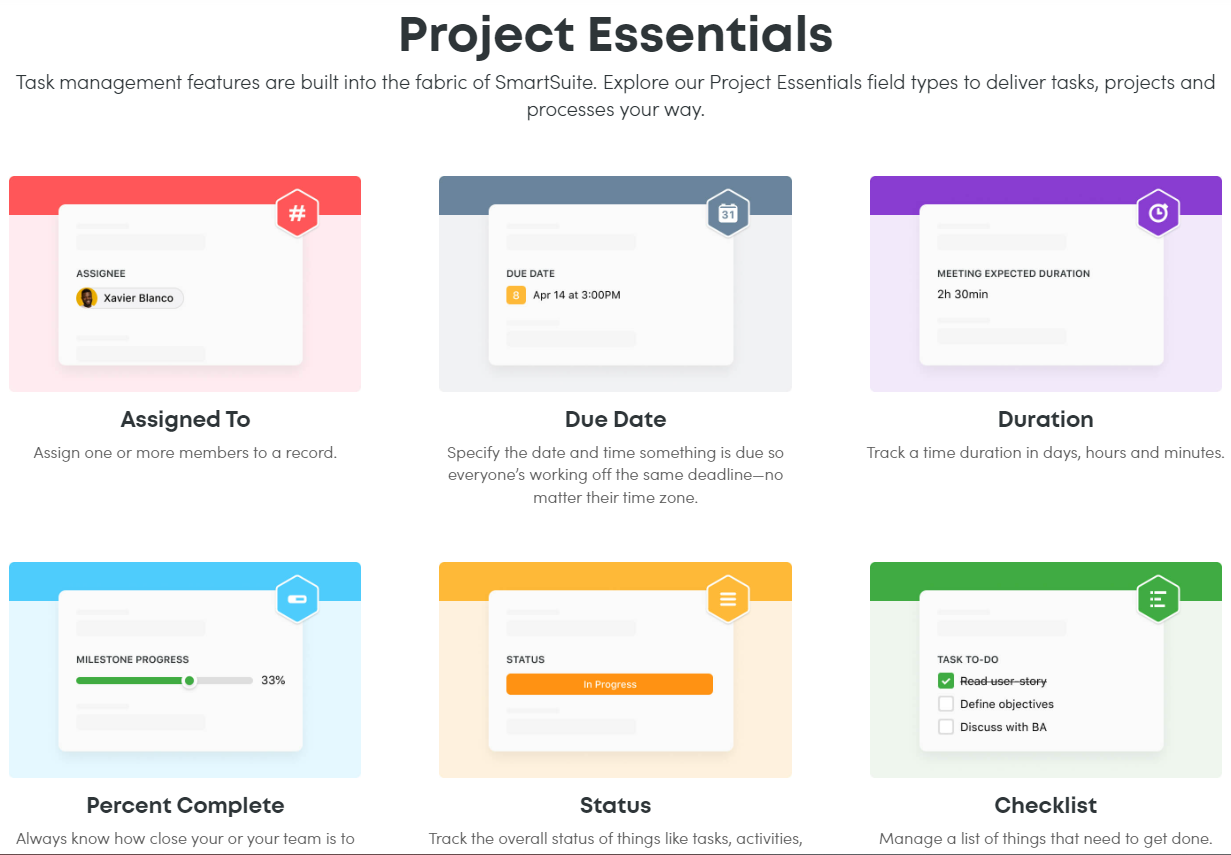 Project Essentials with SmartSuite