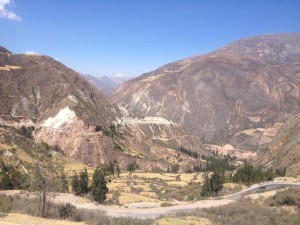 The climb-up from Huancayo