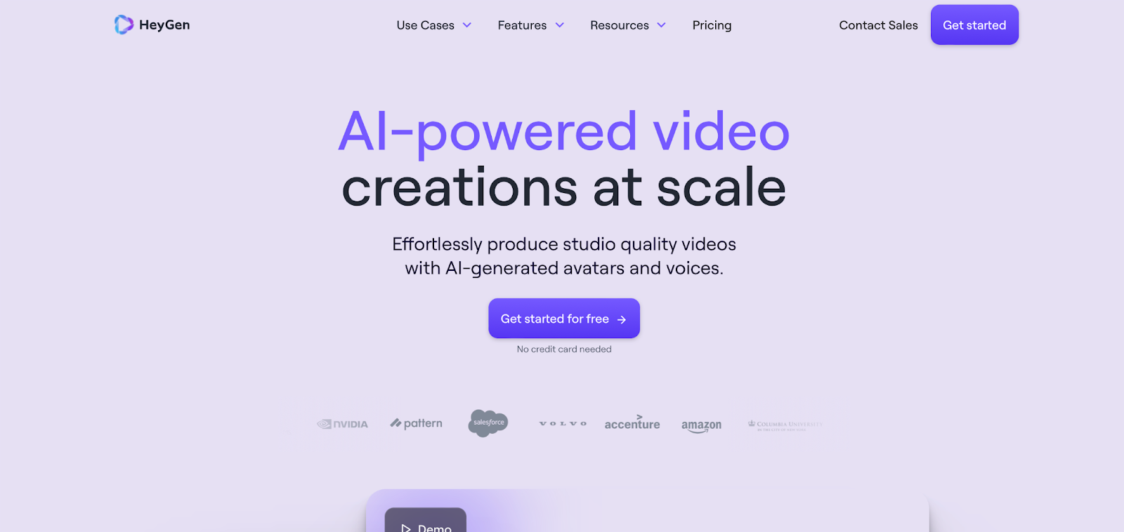 HeyGen AI video editor