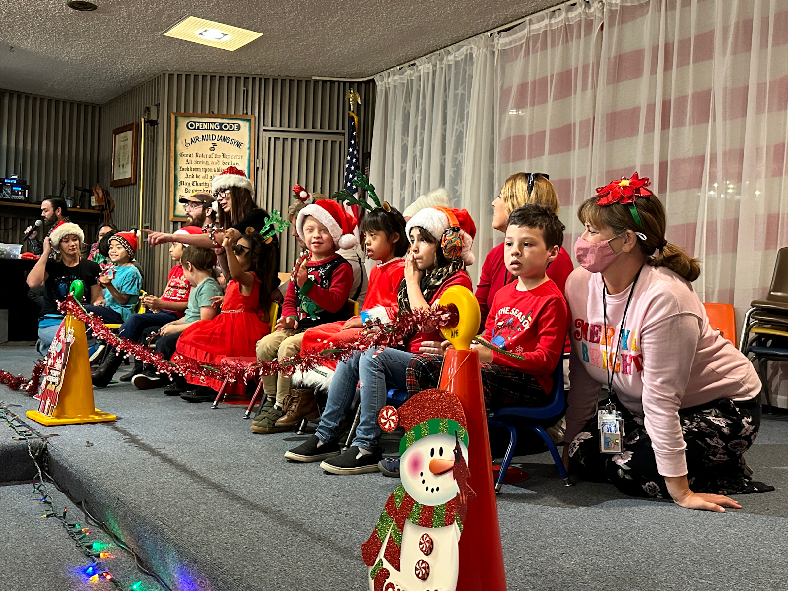 Students Dressed for the Holiday Show.