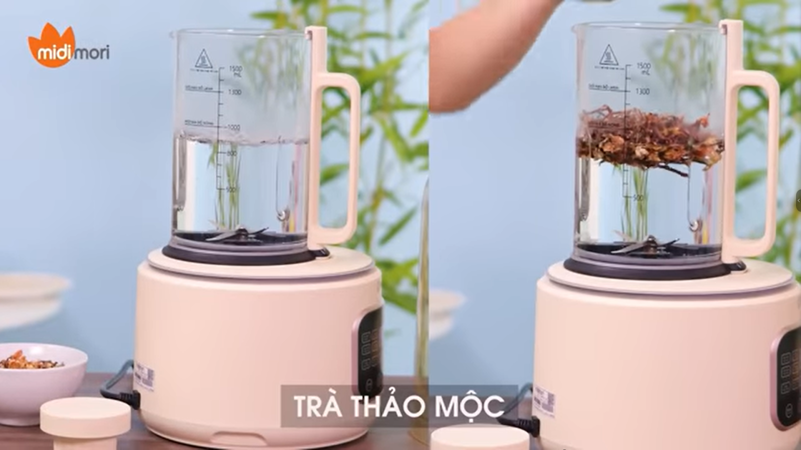 Cách pha trà dưỡng sinh thảo mộc bằng máy sữa hạt cực kỳ tiện lợi