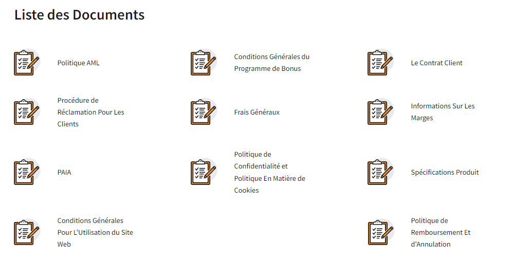 FXNovus est légitime et transparent concernant les frais et les documents