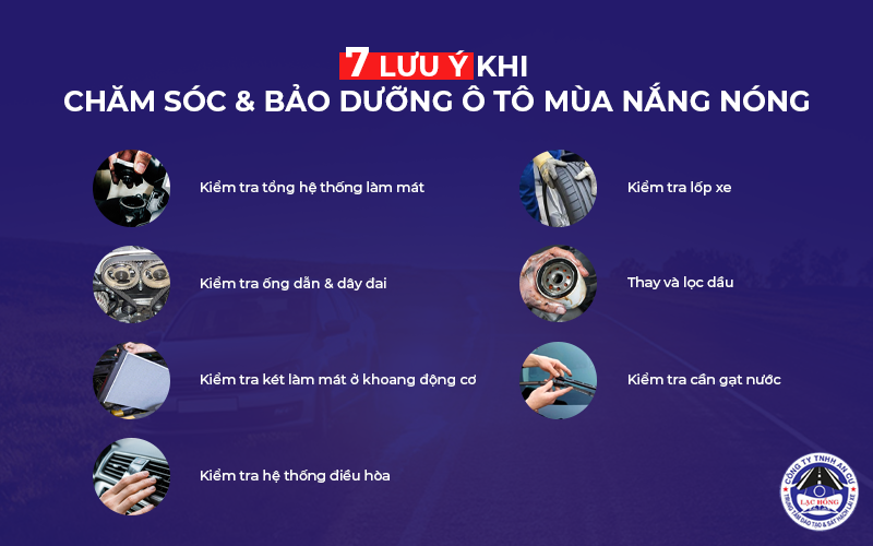 Tip bao duong o to mua nang nong 2024