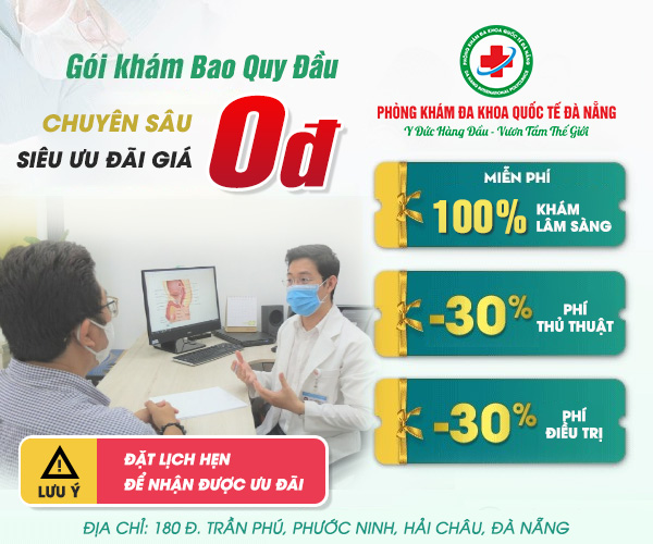 Gói khám bao quy đầu 0đ