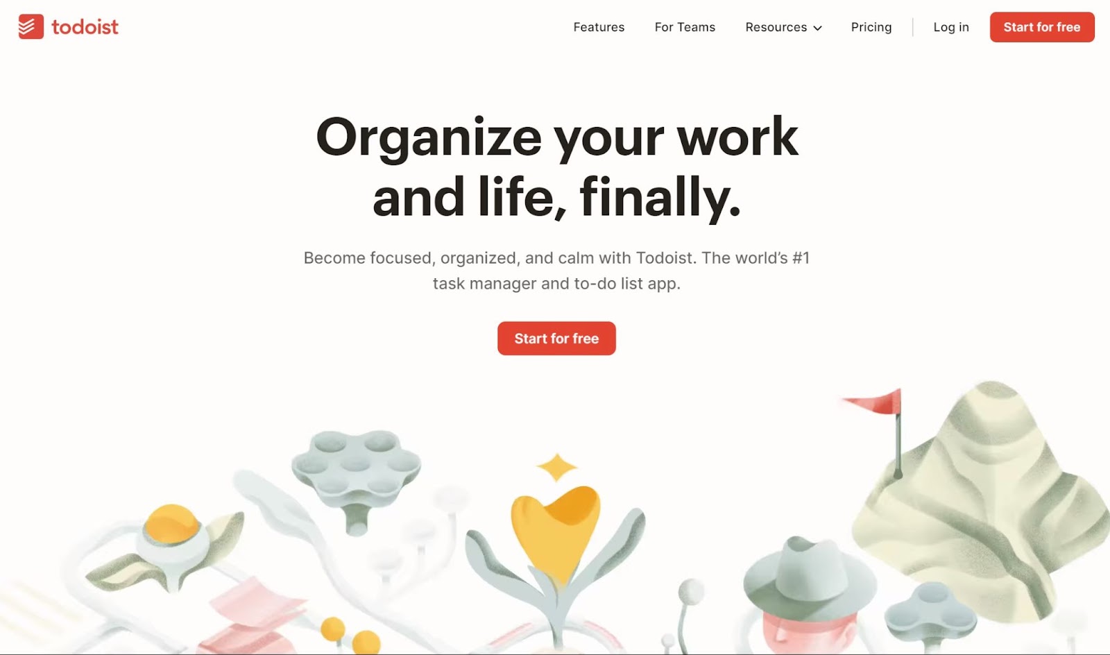 a screenshot of todoist website