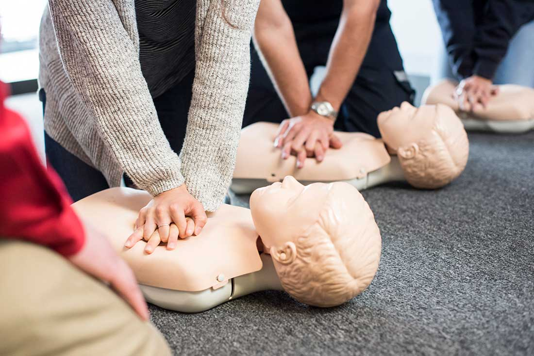 Students in a CPR Certification Course