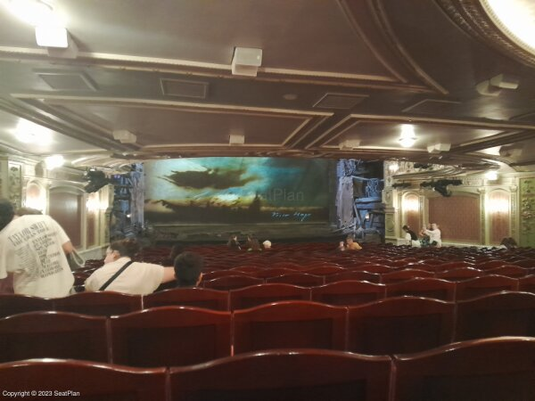 View from seat Stalls V22 at Sondheim Theatre in London for Les Miserables