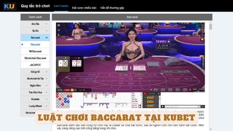 Tìm hiểu luật chơi baccarat cùng casinomcw