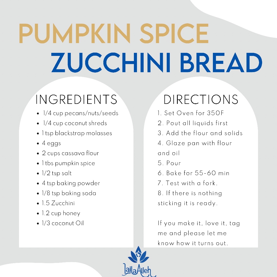 pumpkin spice zucchini bread holiday recipe