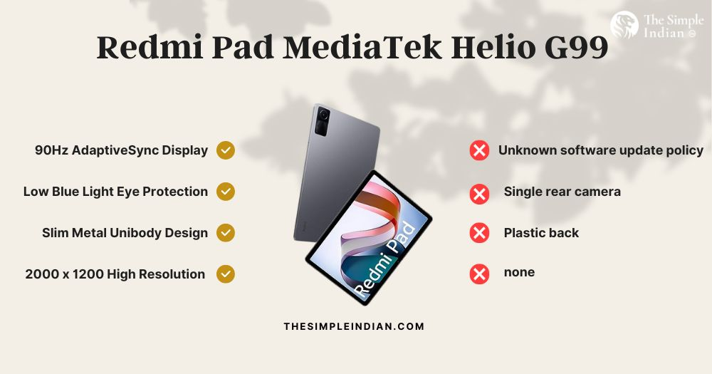 redmi pad mediatek: Best Tablet Under 15000